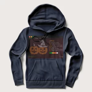 Hoodie spooky bash en azul marino